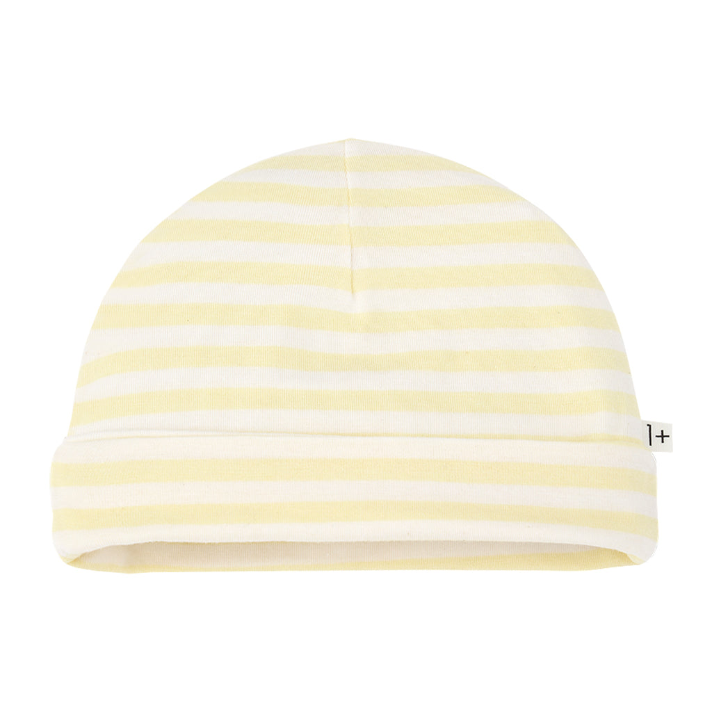 1+ In The Family Baby Gio Hat Pastel Yellow Stripes