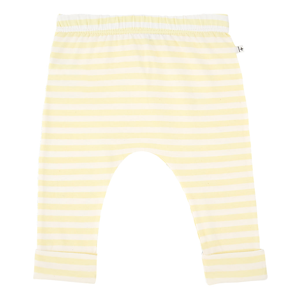 1+ In The Family Baby Saul Leggings Pastel Yellow Stripes