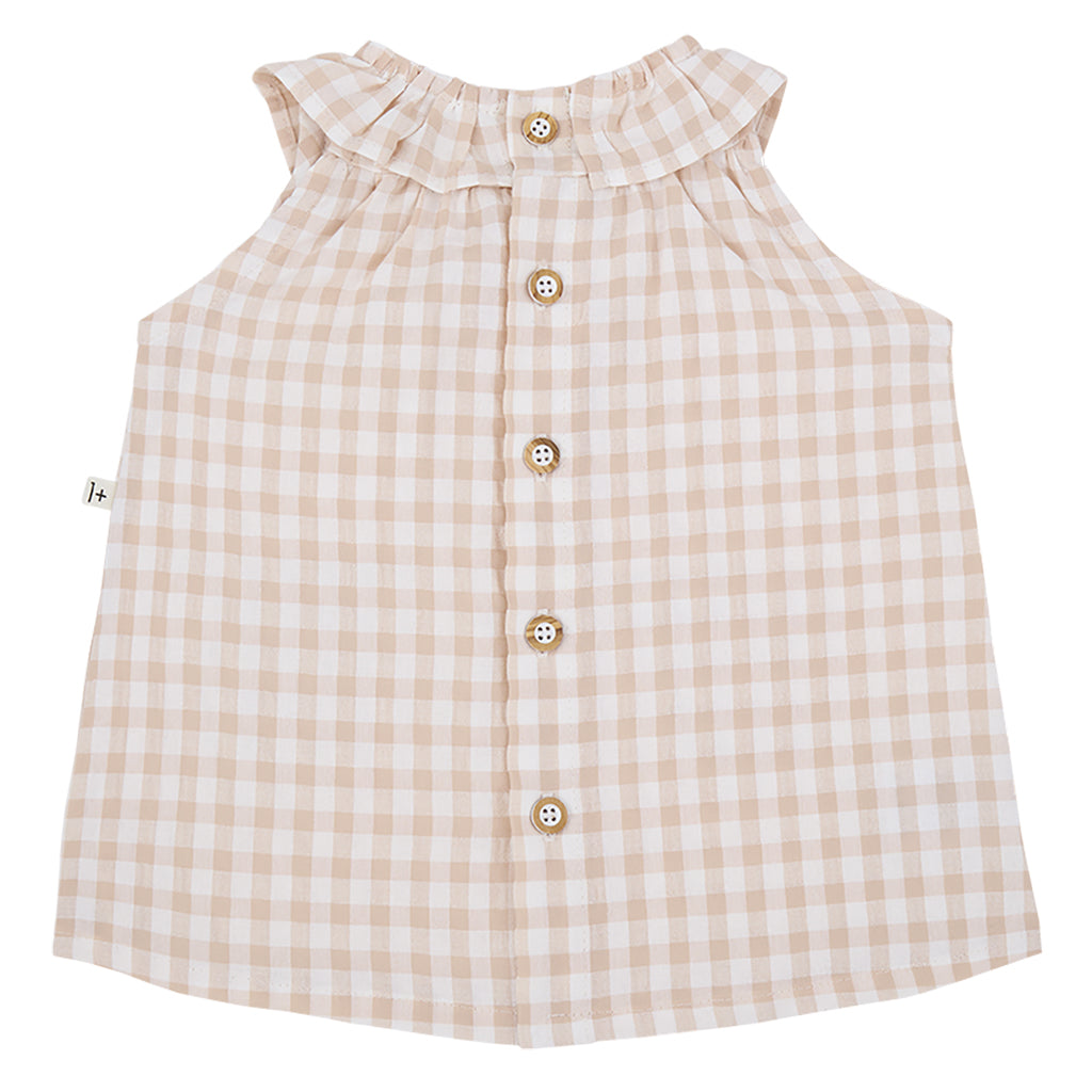 1+ In The Family Baby Ambracia Dress Blossom Pink Checks