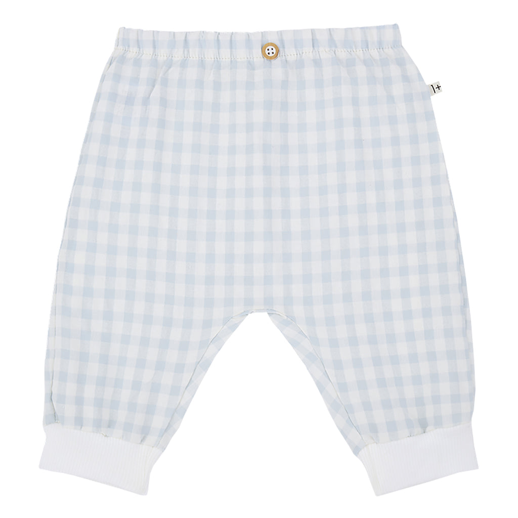 1+ In The Family Baby Karphatos Pants Misty Blue Checks