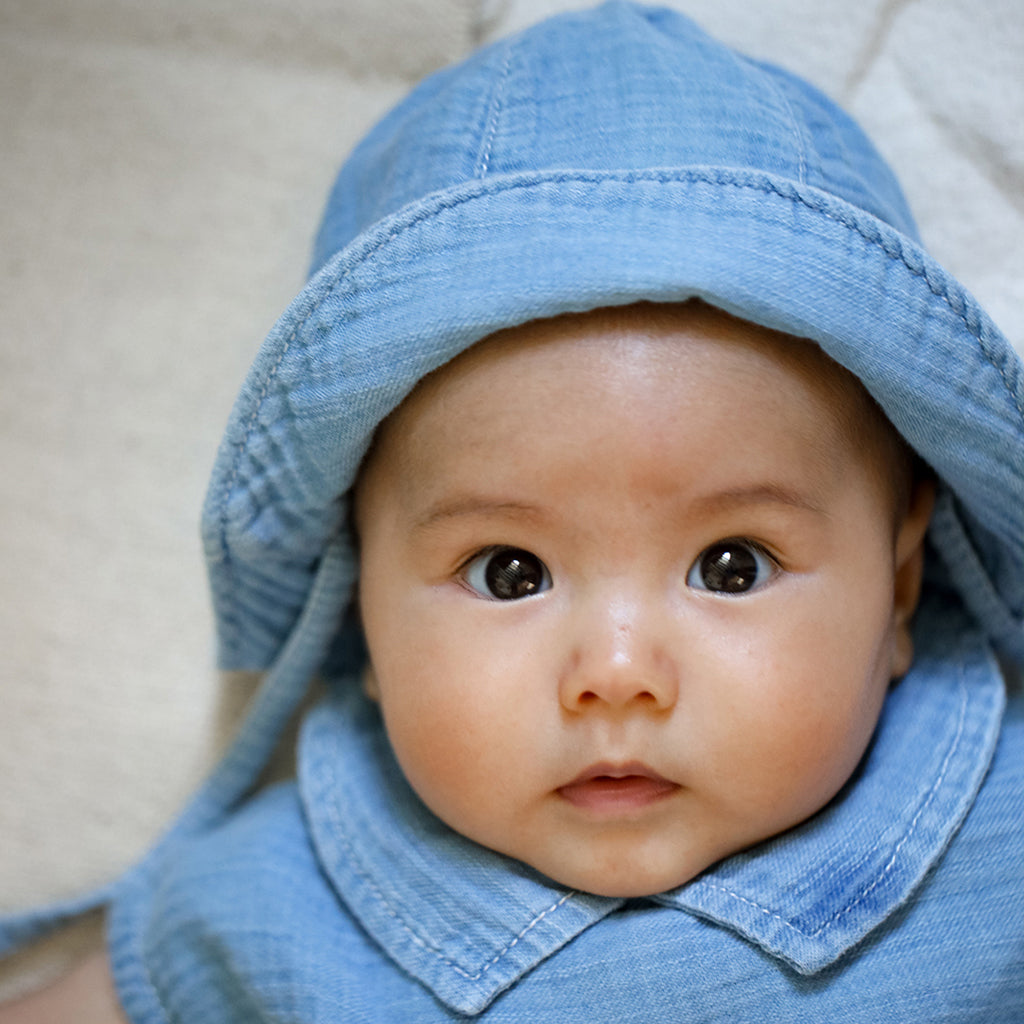 1+ In The Family Baby Iliria Hat Denim Blue