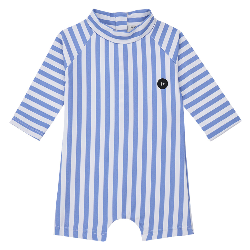 1+ In The Family Baby And Child Migjorn Swimsuit Ultramarine Blue Stripes