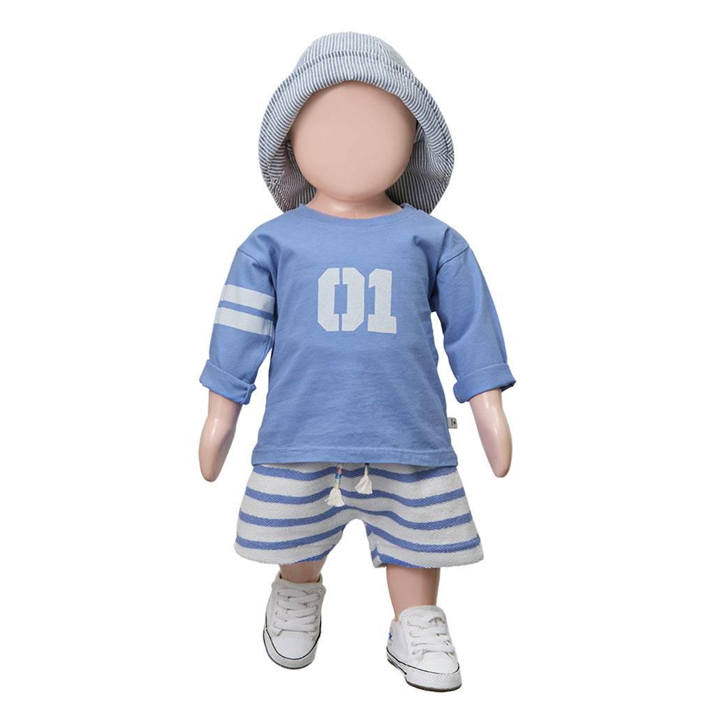 1+ In The Family Baby And Child Montgri Shorts Ultramarine Blue Stripes