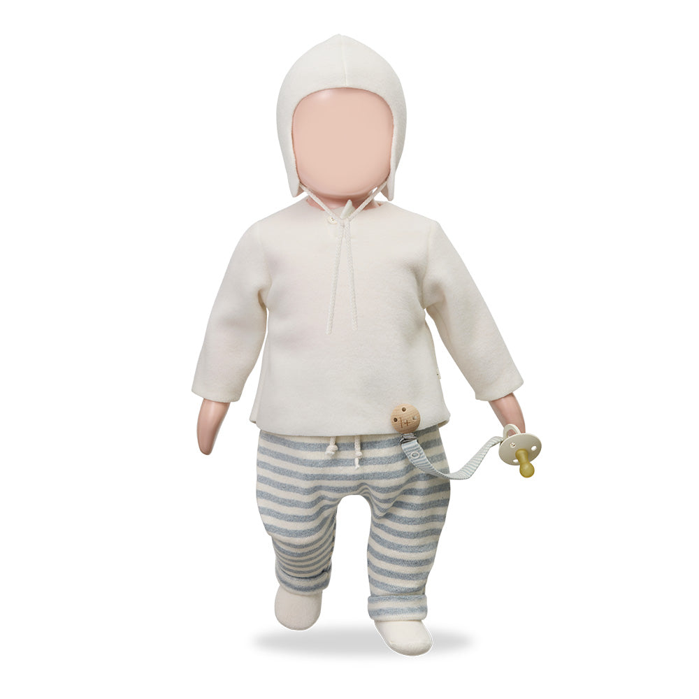 1+ In The Family Baby Aina Pacifier Clip Nuvola Blue Stripes