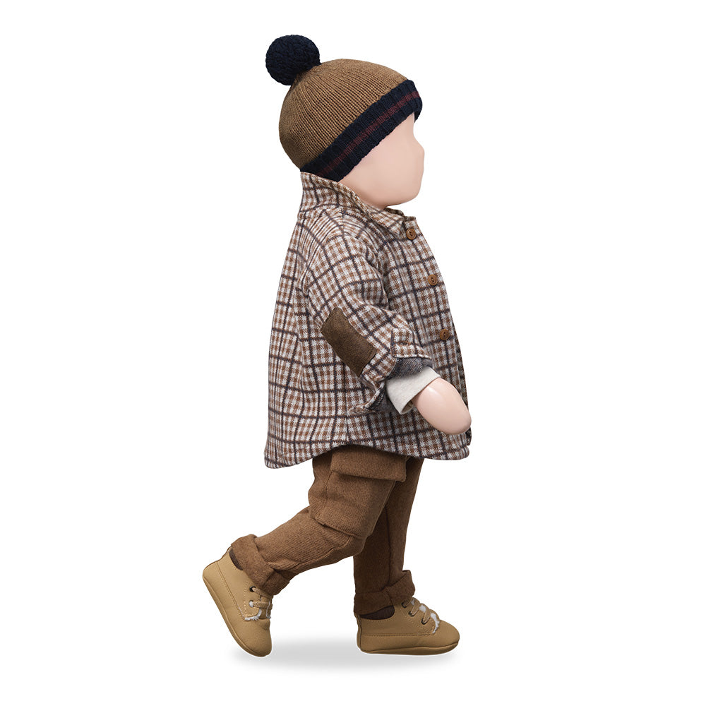 1+ In The Family Baby And Child Conrad Shirt Castagna Brown Plaid