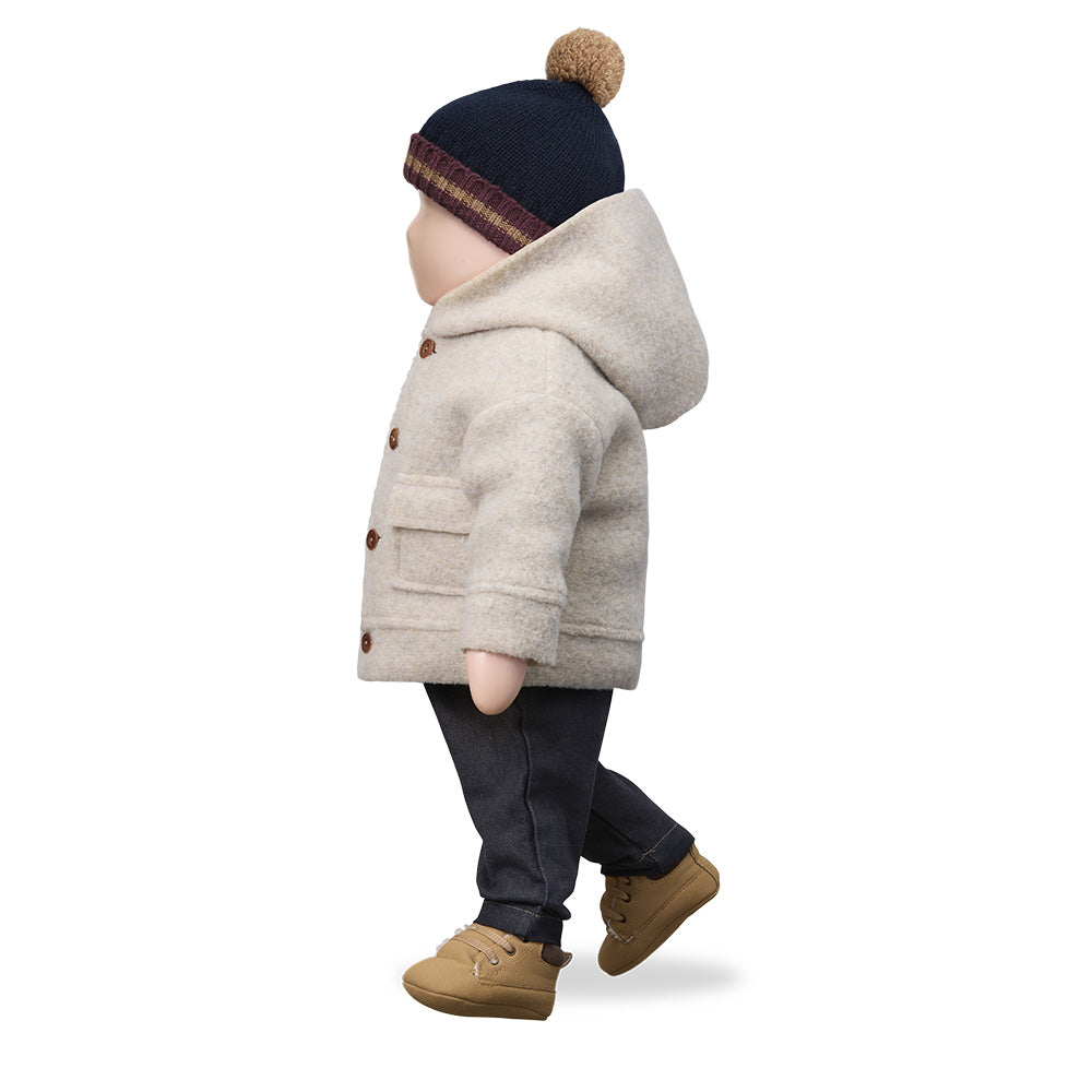 1+ In The Family Baby And Child Elias Hooded Jacket Tortora Beige
