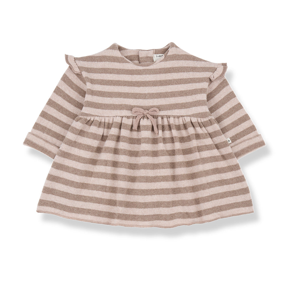 1+ In The Family Baby And Child Thea Dress Light Pink Stripes