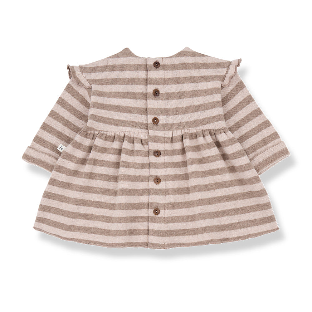 1+ In The Family Baby And Child Thea Dress Light Pink Stripes