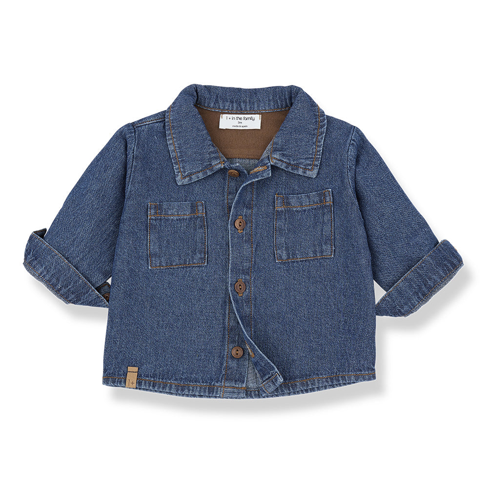 1+ In The Family Baby And Child Viggo Shirt Denim Blue