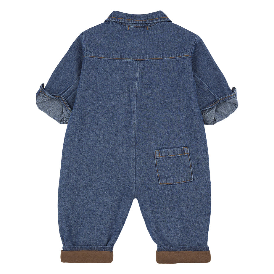 1+ In The Family Baby And Child Vitus Jumpsuit Denim Blue