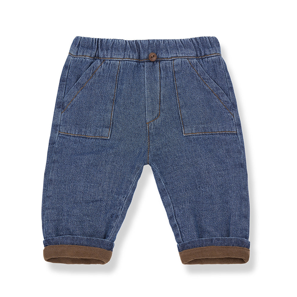 1+ In The Family Baby And Child William Pants Denim Blue