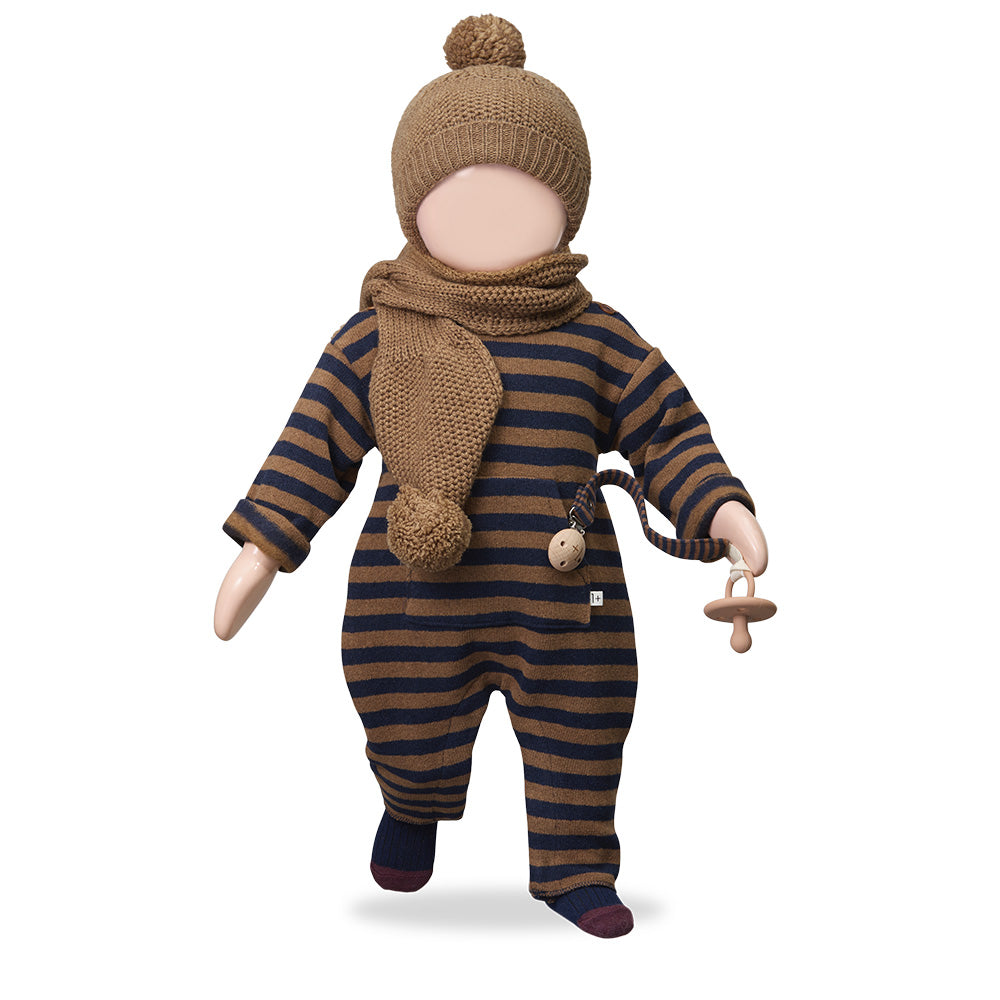 1+ In The Family Baby Bruna Scarf Caramel Brown