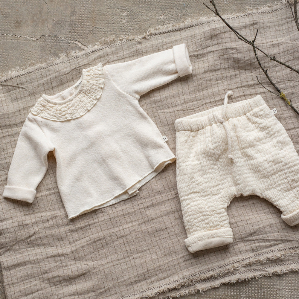 1+ In The Family Baby Erola Blouse Ecru Cream