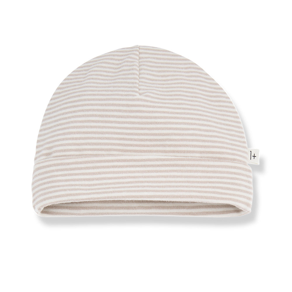 1+ In The Family Baby Gio Hat Beige Stripes