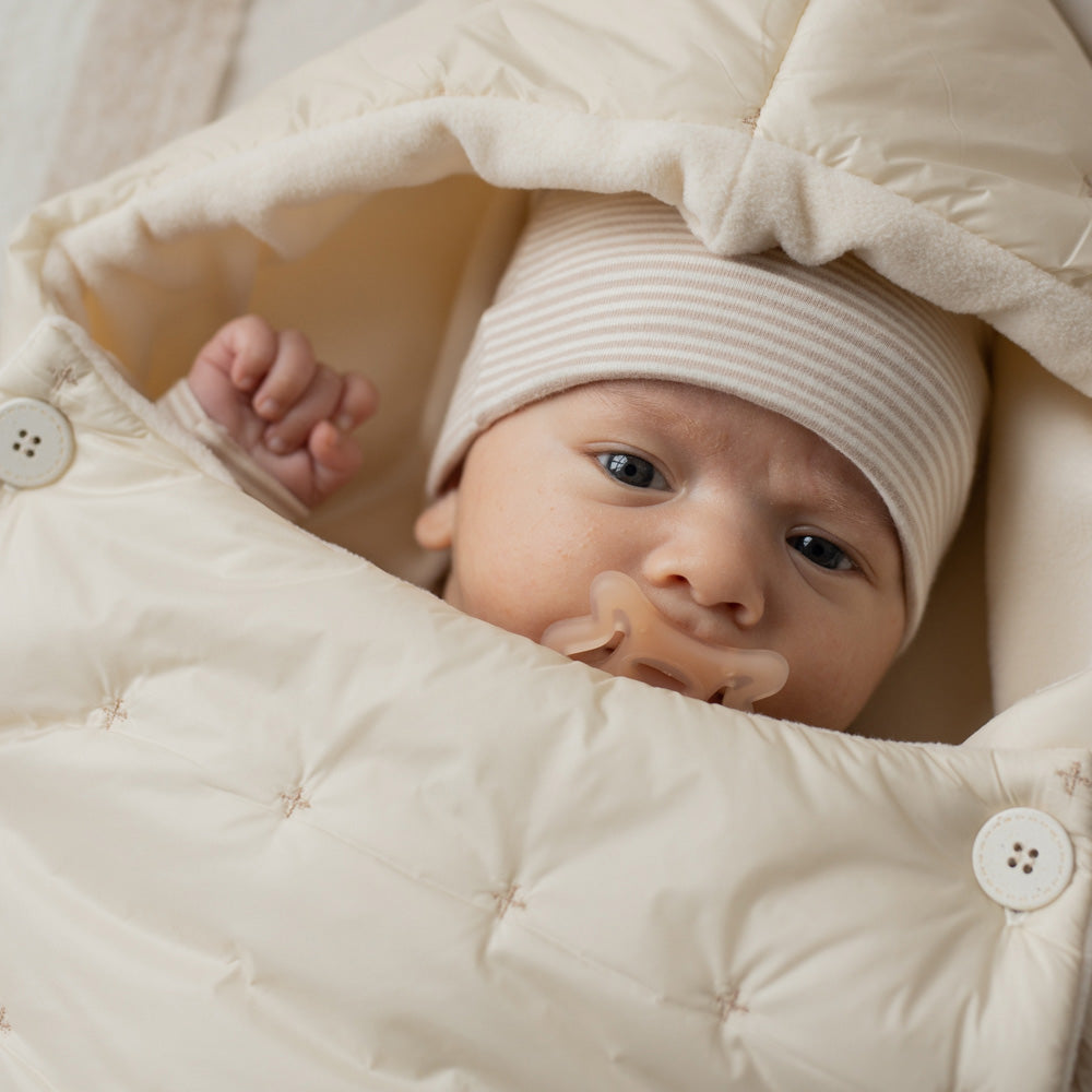 1+ In The Family Baby Gio Hat Beige Stripes