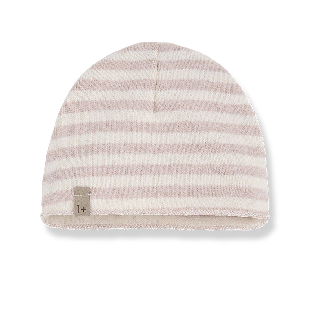 1+ In The Family Baby Honore Hat Light Pink Stripes