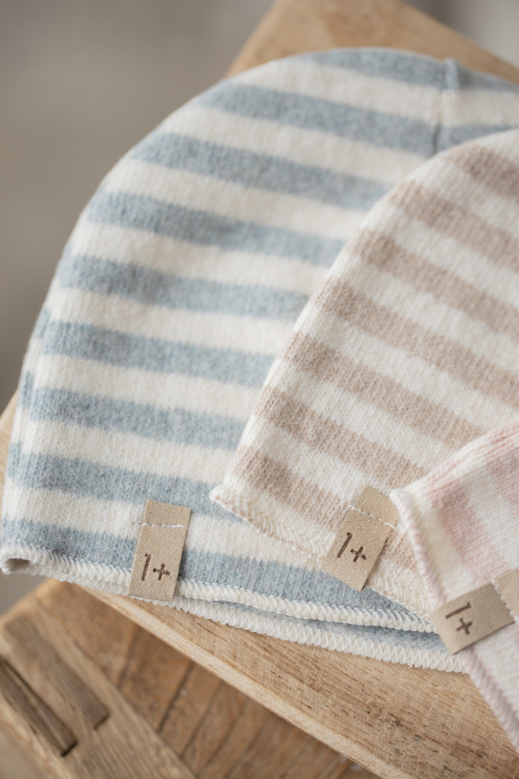 1+ In The Family Baby Honore Hat Nuvola Blue Stripes