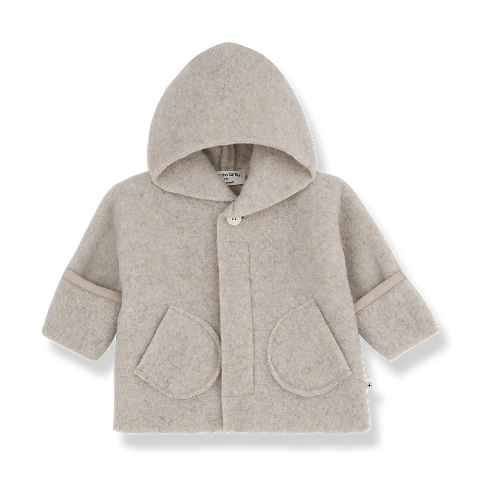 1+ In The Family Baby Jannick Hooded Jacket Beige