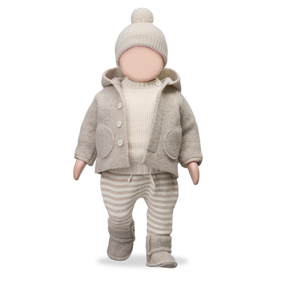 1+ In The Family Baby Vicens Pants Beige Stripes