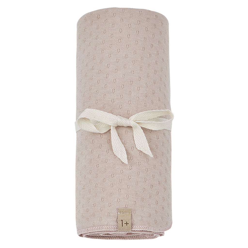 1+ In The Family Baby Light Pink Asis Blanket