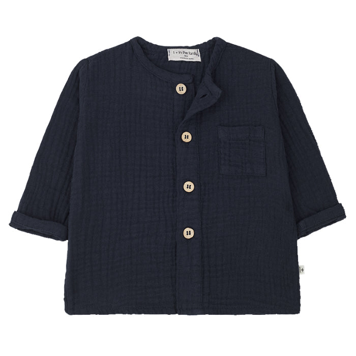 1+ In The Family Baby And Child Custo Shirt Navy Blue