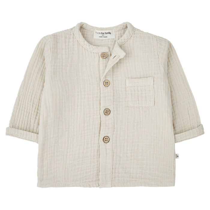 1+ In The Family Baby And Child Custo Shirt Oatmeal Cream