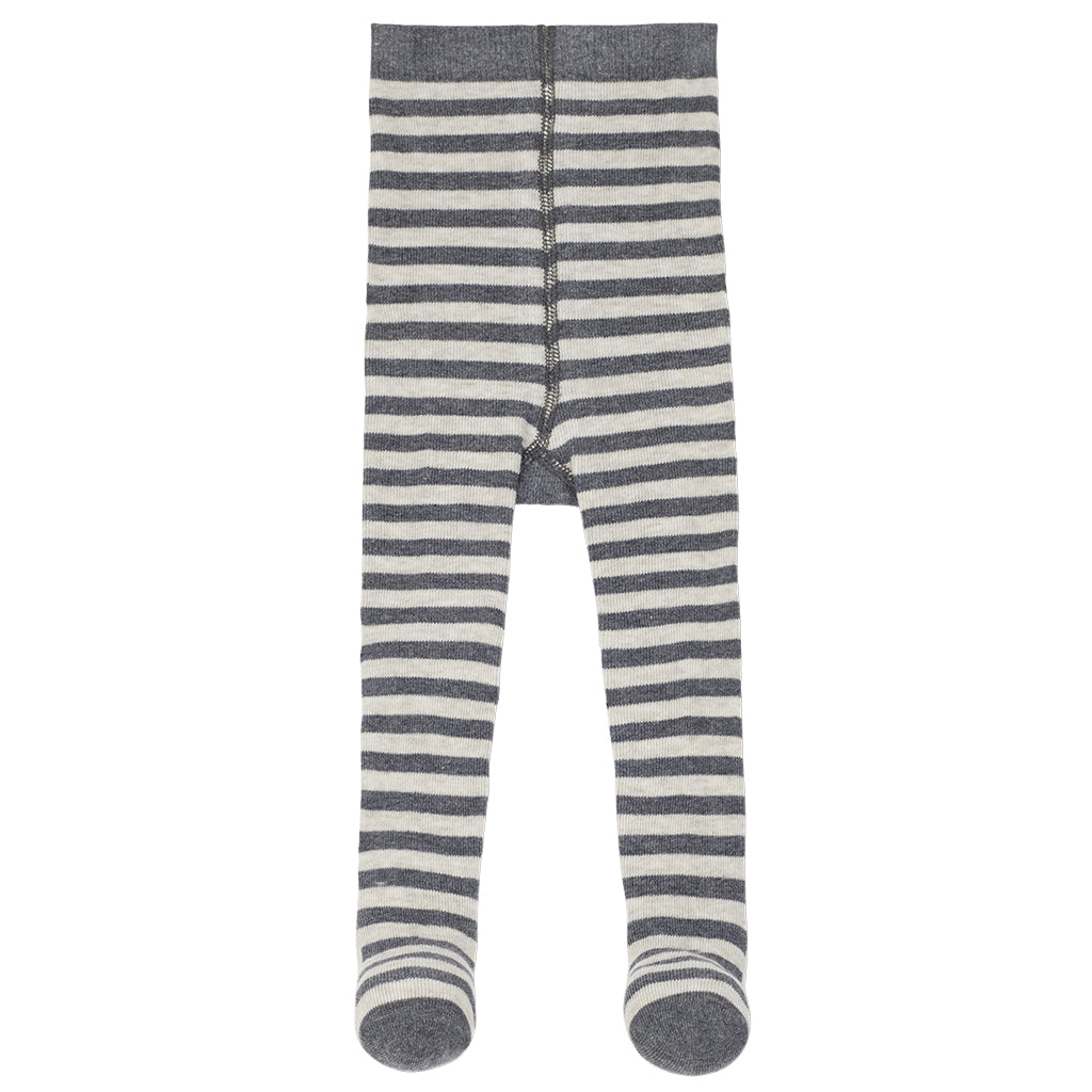 1+ In The Family Baby Dafne Tights Oatmeal Cream Stripes