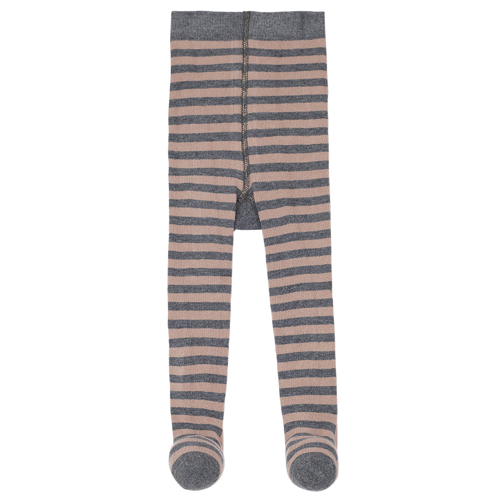 1+ In The Family Baby Dafne Tights Old Rose Pink Stripes