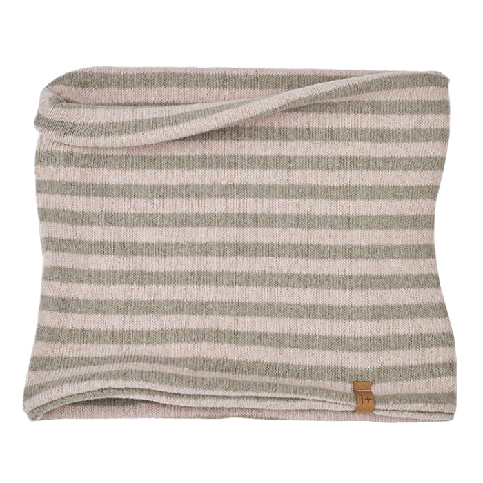 1+ In The Family Baby And Child Eli Scarf Pink And Taupe Stripes