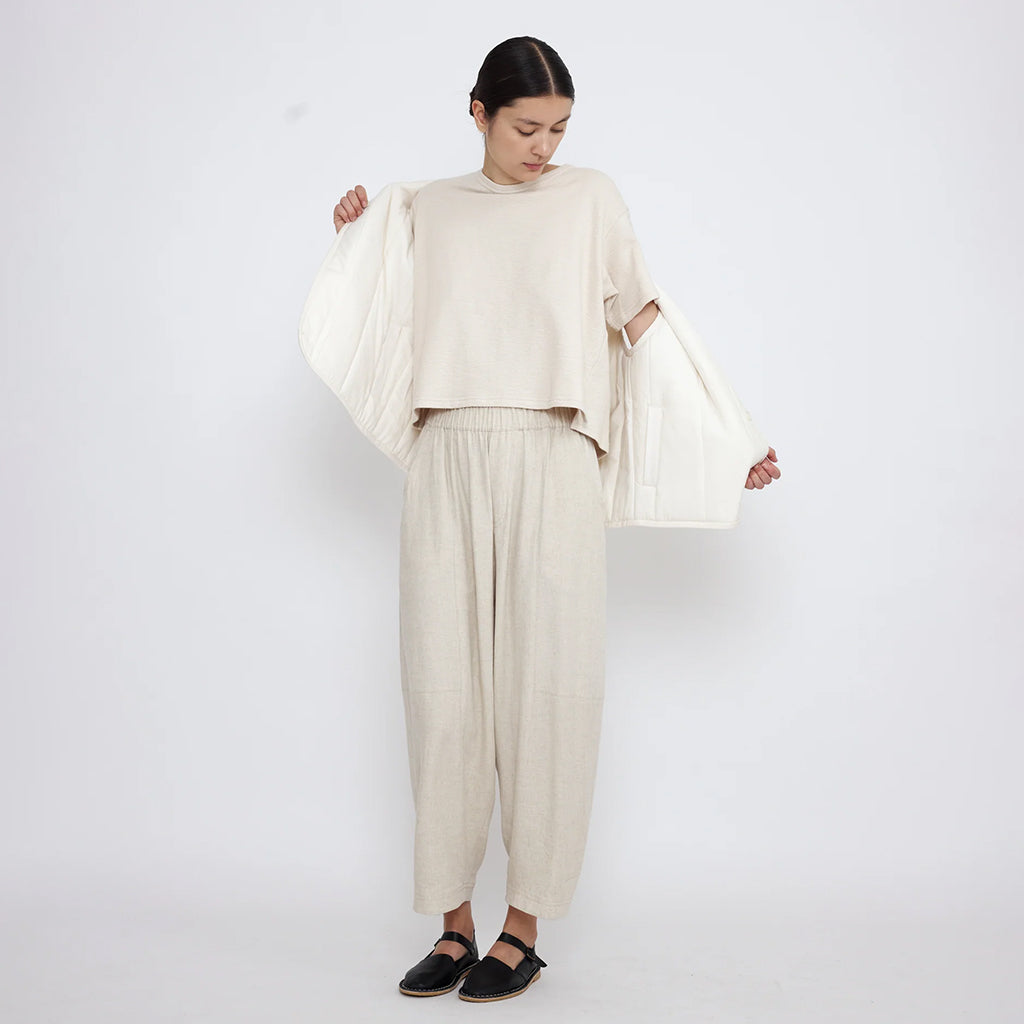 7115 By Szeki Unisex Reversible Quilted Vest Antique White