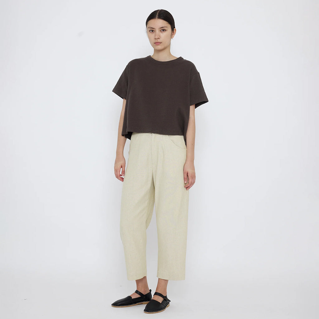 7115 By Szeki Unisex Signature Curve Legged Pants Oatmeal Cream
