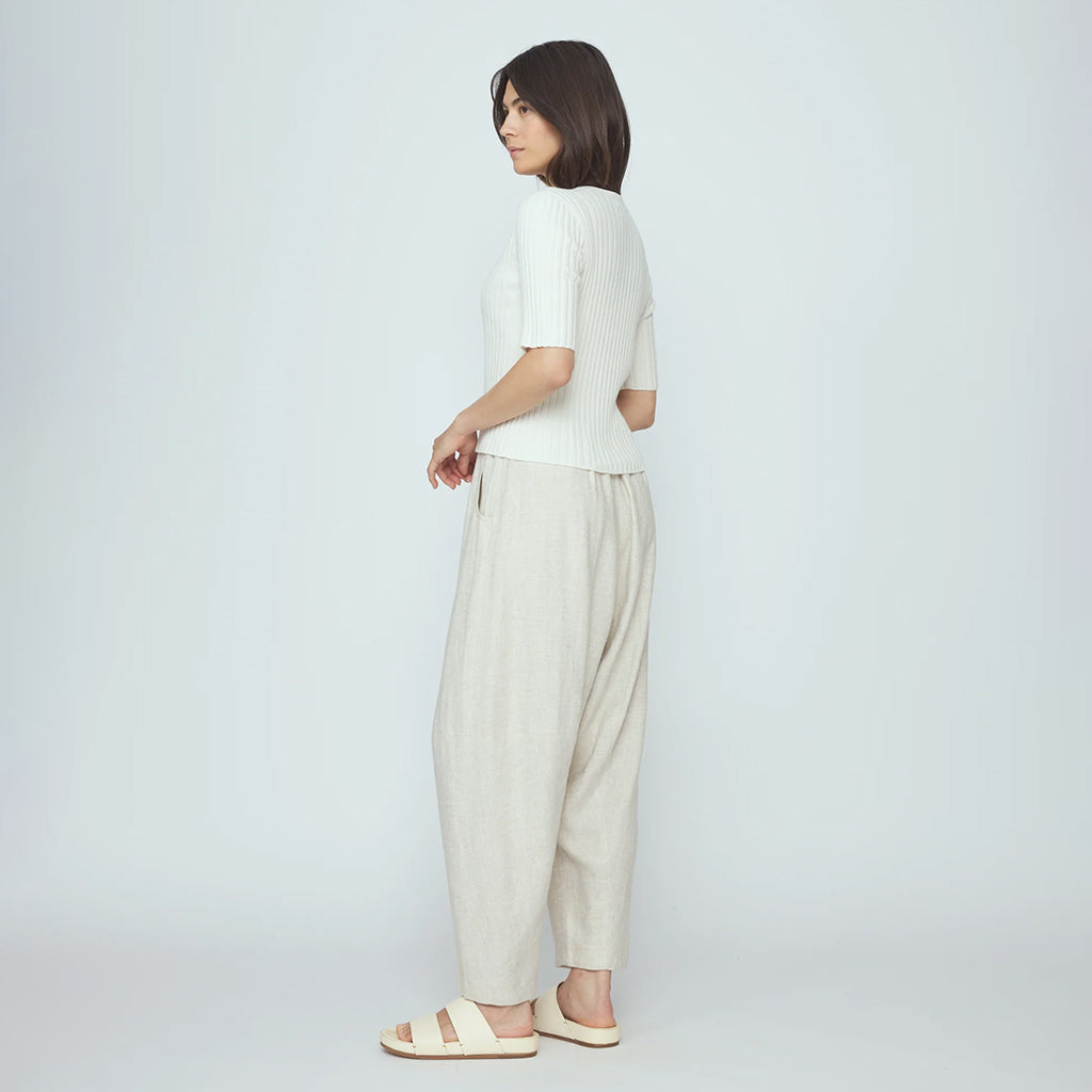7115 By Szeki Woman Ribbed T-shirt White