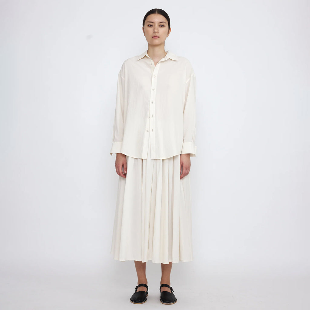 7115 By Szeki Woman Soft Praire Skirt Antique White