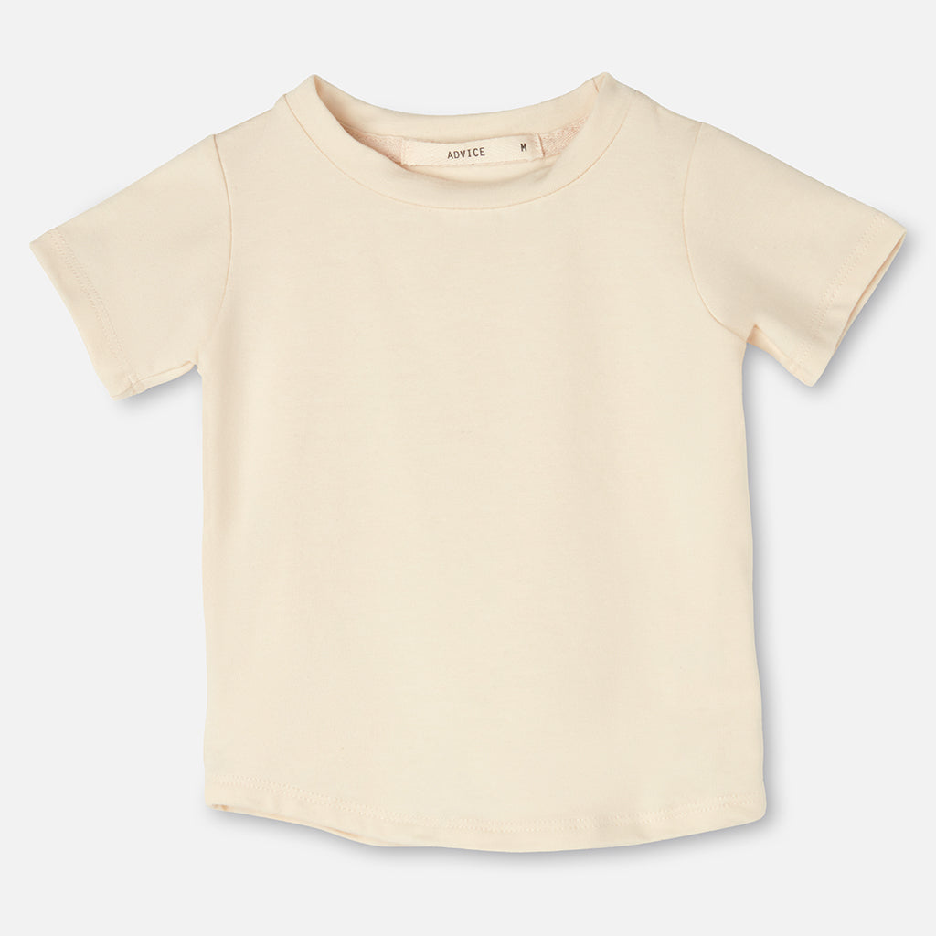 ADVICE Baby And Child Article One T-Shirt Vanilla Cream
