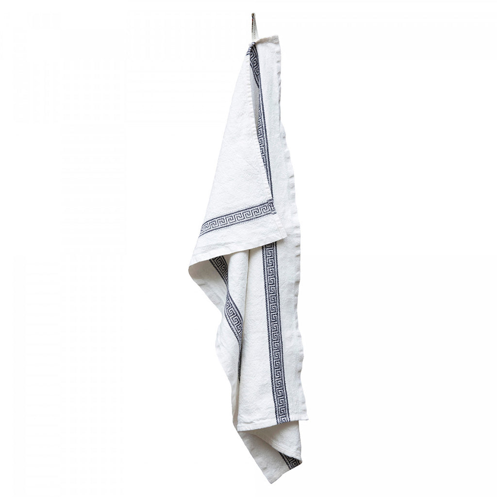 Astier De Villatte Greek Tea Towel Black