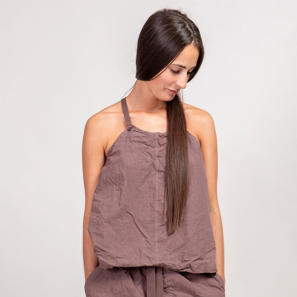 Album Di Famiglia Woman Apron Tank Top CC Mauve Pink