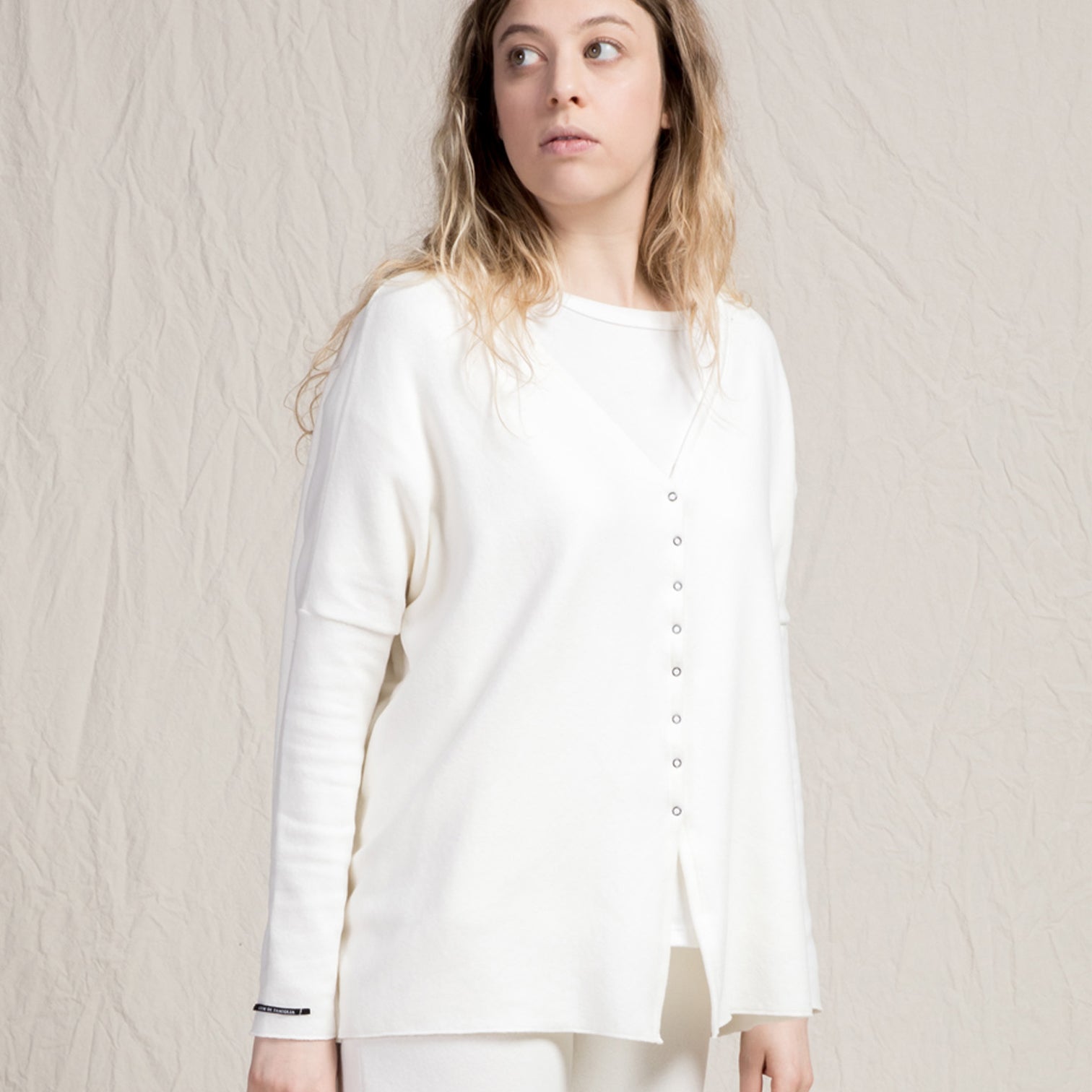 Album Di Famiglia Woman Cardigan JP Milk White