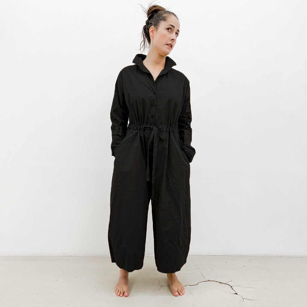 Album Di Famiglia Woman Cargo Jumpsuit CC Black