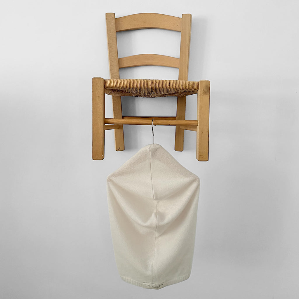 Album Di Famiglia Woman Serie Numerata Cashmere Cagoule WS Hood Hat Oatmeal Cream