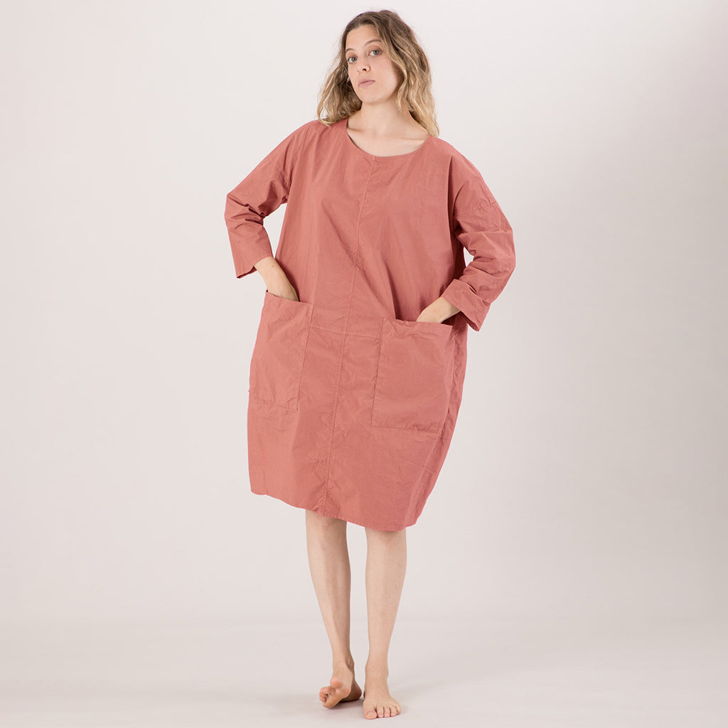 Album Di Famiglia Woman Dress Tasche TS Coral Pink