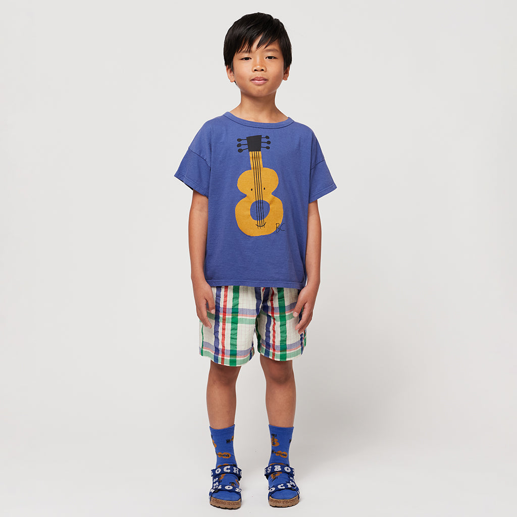 Bobo Choses Child Acoustic Guitar T-shirt Navy Blue