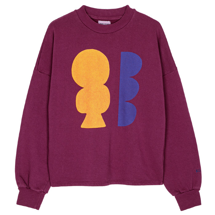 Bobo Choses Woman Mixed Molds Sweatshirt Purple