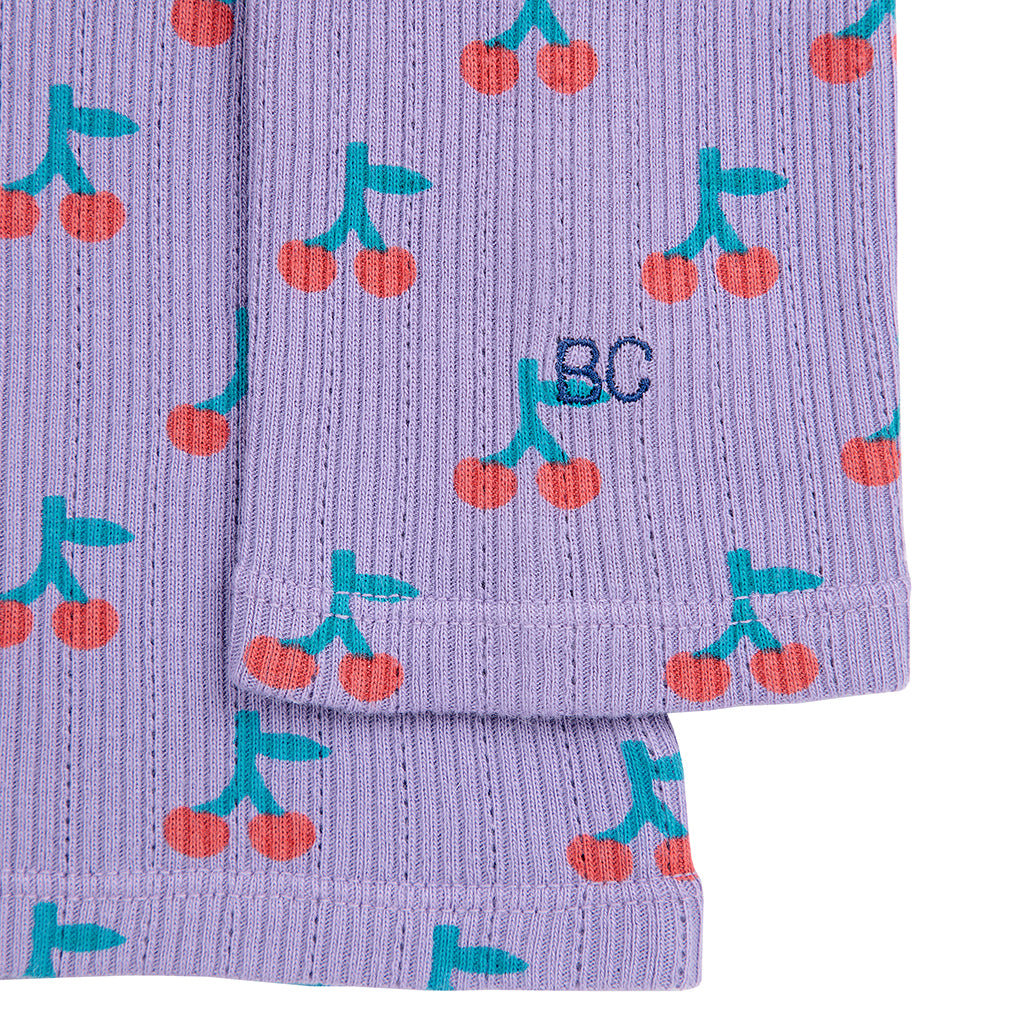 Bobo Choses Child Cherry All Over Turtleneck T-shirt Purple
