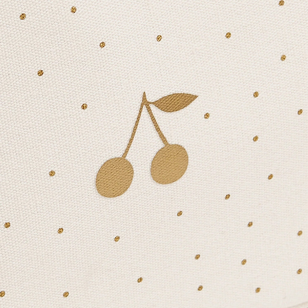 Bonpoint Small Suitcase Cream With Gold Dots