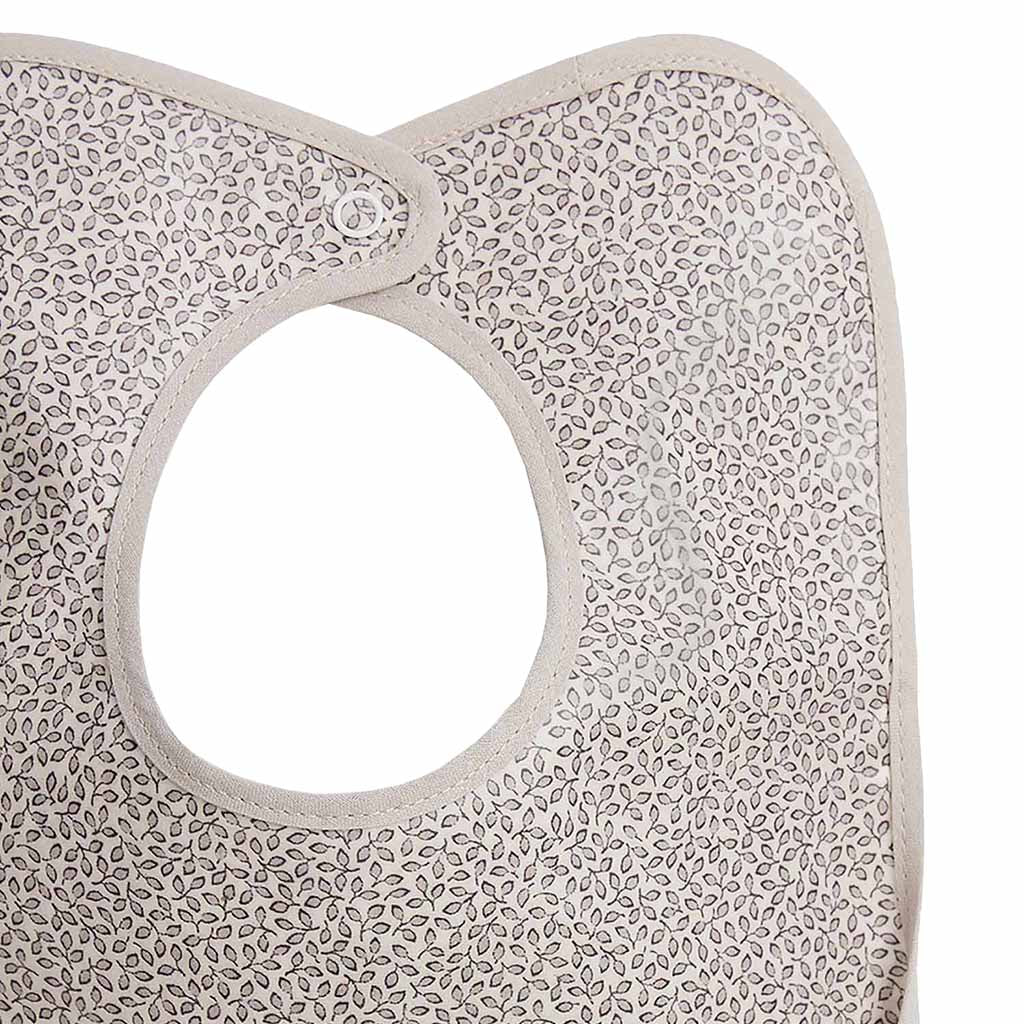 Bonpoint Baby Clip Bib Liberty Light Grey Print