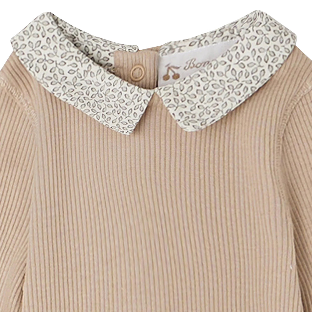 Bonpoint Baby Denice Gift Set Pink With Light Grey Print