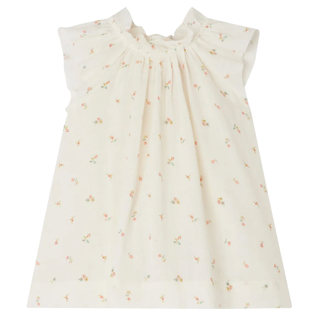 Bonpoint Baby Nuage Dress Natural Floral White