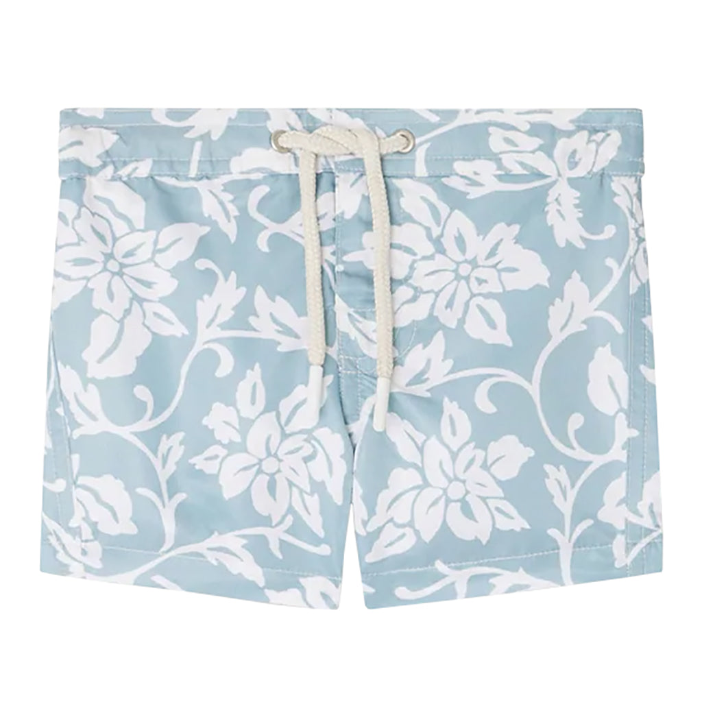 Bonpoint Baby Niagara Swim Shorts Green Floral Print
