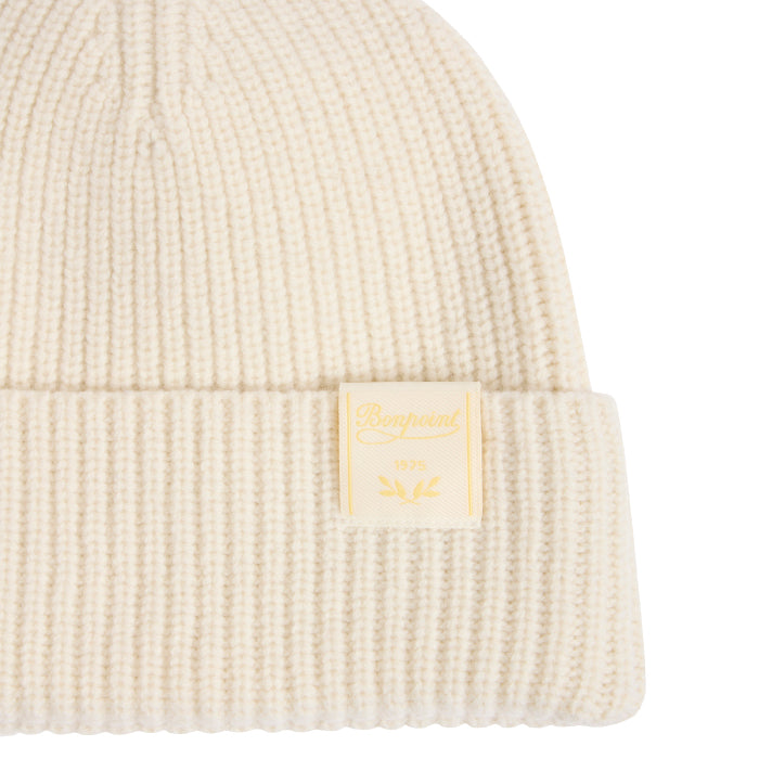 Bonpoint Child Bolivar Cashmere Hat Ecru Cream