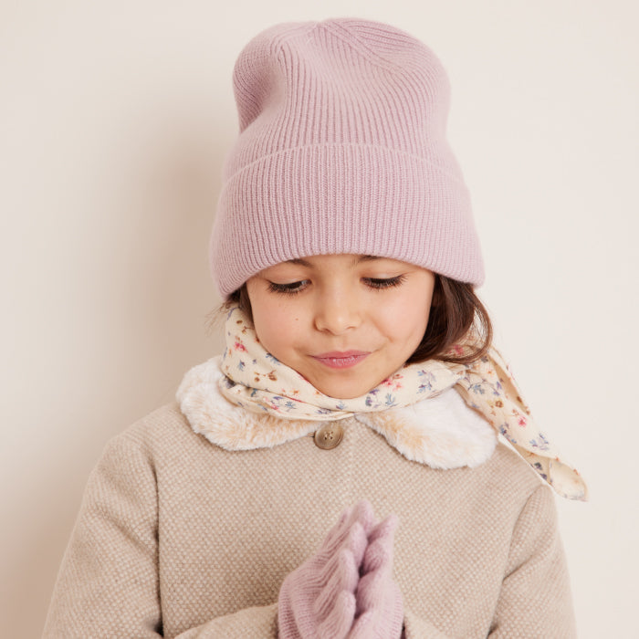 Bonpoint Child Benny Cashmere Hat Peony Pink
